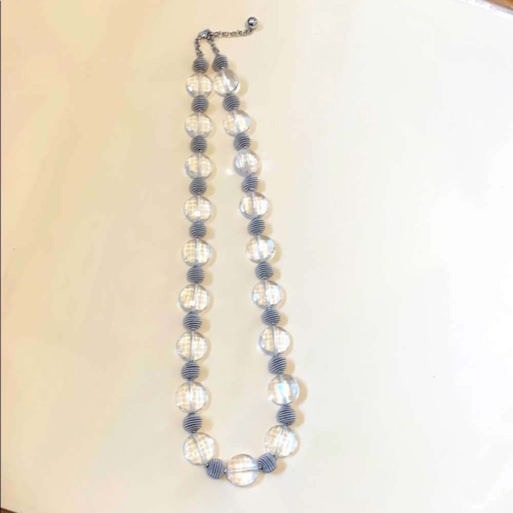 kate spade silver linear necklace